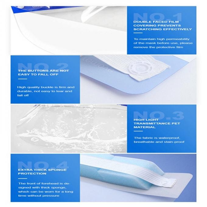 Anti Fog Face Shield Transparent Safety Face Shield Visors Protective Face Cover