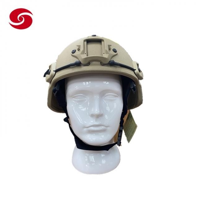 Nij 3A Army Tactical Mich Bulletproof Aramid Helmet Sand Color