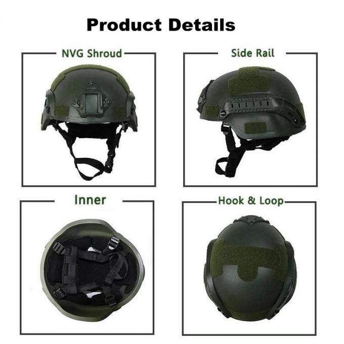 Military/Combat/Force/Defense/Army /Bulletproof/Body Armor Mich Ballistic Helmet