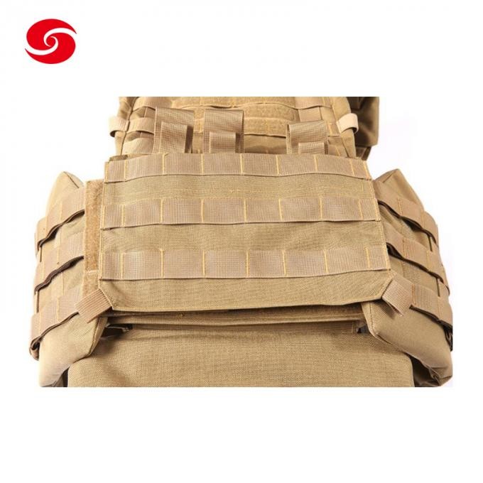 Khaki Color PE or Aramid Materials Full Protective Military Bulletproof Vest