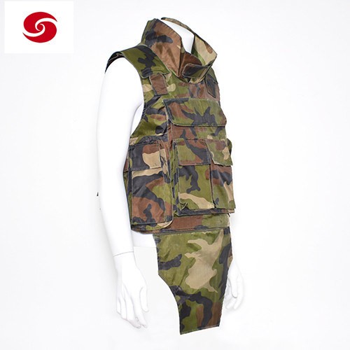 Full Protection Woodland Camouflage Nij Iiia PE Bulletproof Vest