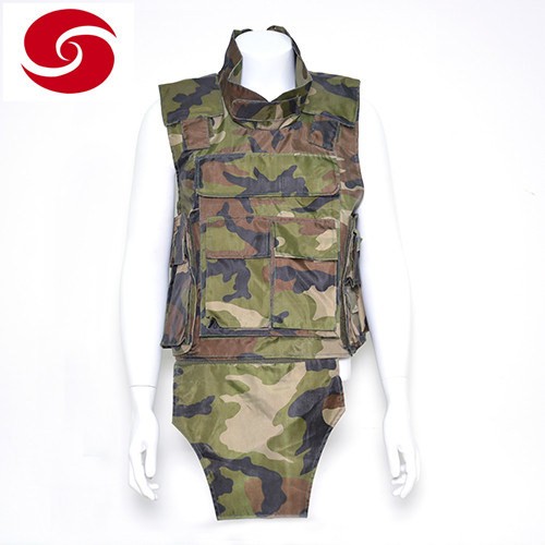Full Protection Woodland Camouflage Nij Iiia PE Bulletproof Vest