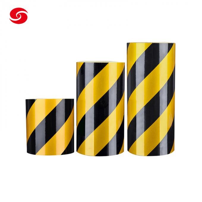 Black and Yellow Caution Barricade Line Warning Tape