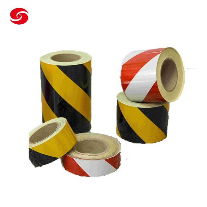 Black and Yellow Caution Barricade Line Warning Tape