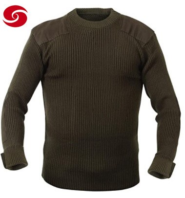 High Quality Wool and Acrylic Men Police and Military Sweater Pullover