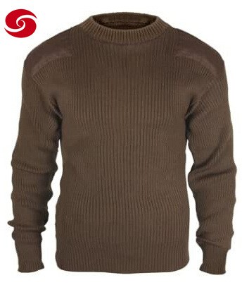 High Quality Wool and Acrylic Men Police and Military Sweater Pullover