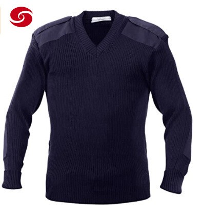 China Xinxing Men Military Pullover Acrylic V-Neck Jersey Sweater