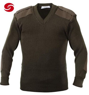 China Xinxing Men Military Pullover Acrylic V-Neck Jersey Sweater
