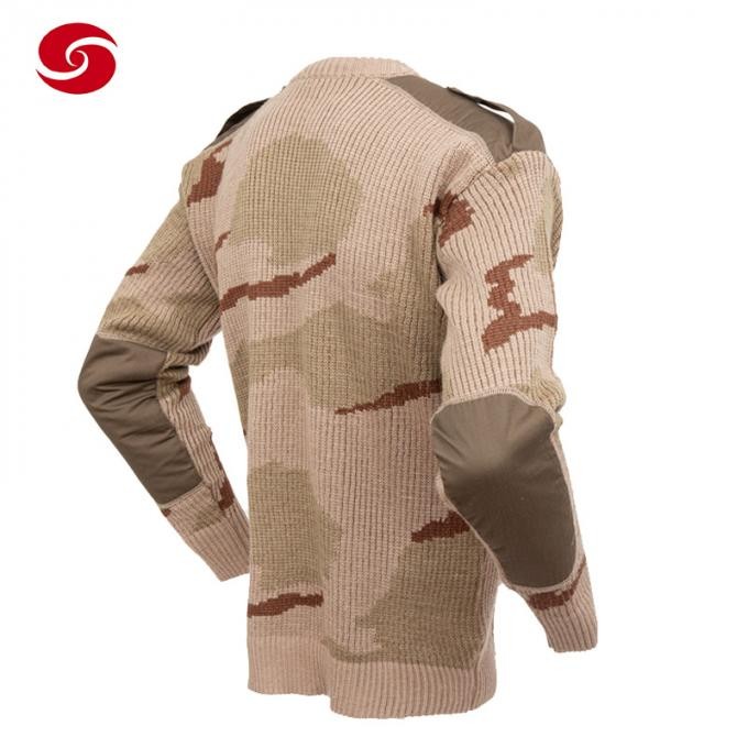 Middle East Tri Color Desert Camouflage Military Jersey Army Pullover