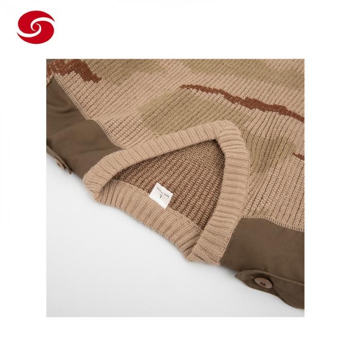 Middle East Tri Color Desert Camouflage Military Jersey Army Pullover