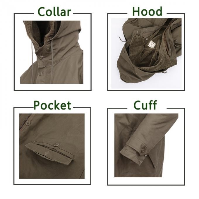 Army Winter Cotton German Parka Jacket for Man