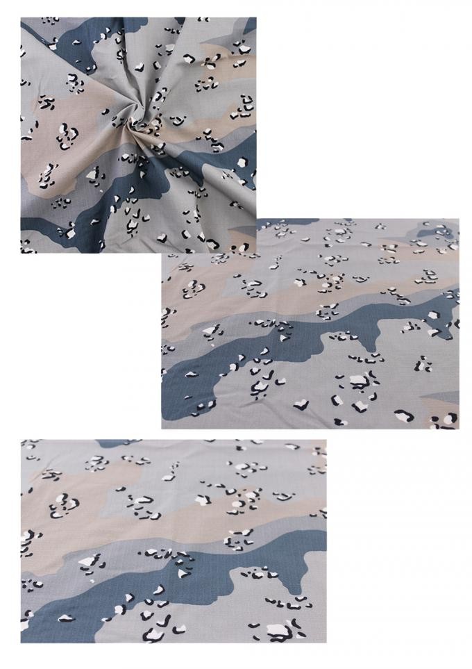 Saudi Arabia Military Six Color Desert Camouflage Fabric for SA