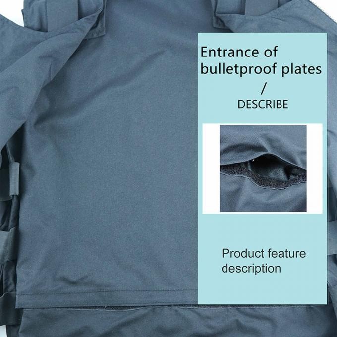 Winter Black PE Police Nij Level Bulletproof Vest for Man