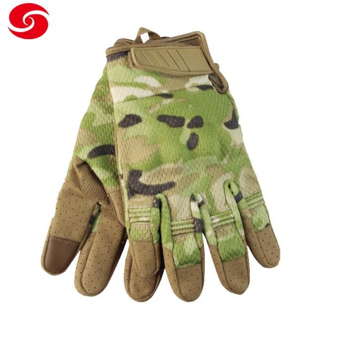 Military Nylon Camouflage Climbing Tactical Gloves for Man