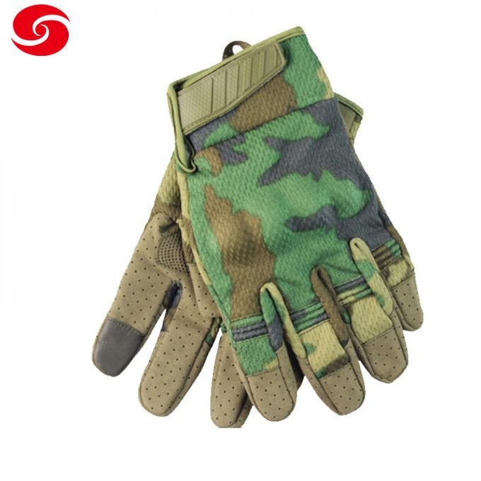 Military Nylon Camouflage Climbing Tactical Gloves for Man