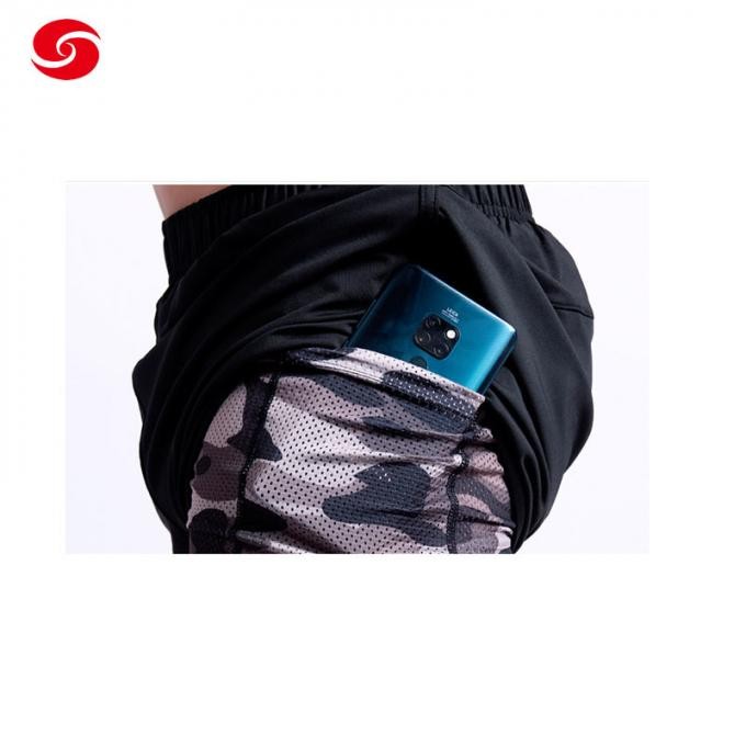 Elastic Waist Camouflage Yoga Sports Running Short Pants for Man