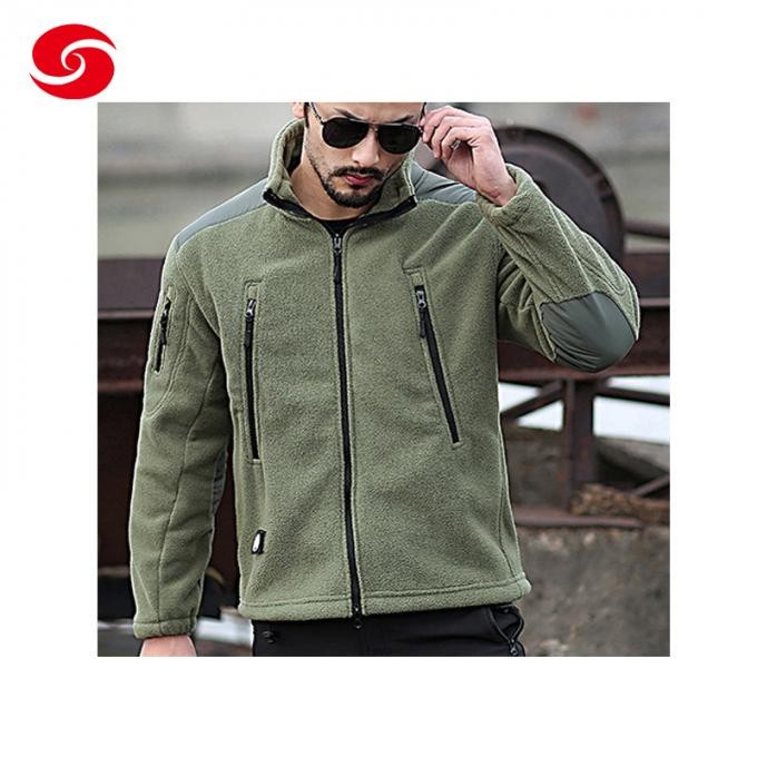 Tactical Army Green Winter Fleece Jacket for Man