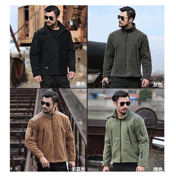 Tactical Army Green Winter Fleece Jacket for Man