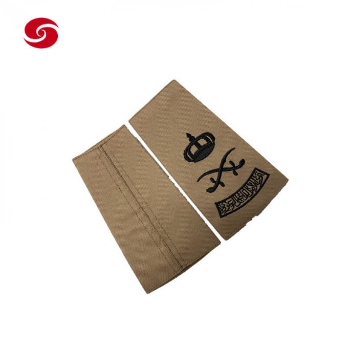 Army Solider Police Officer Military Uniform Tactical Dress Shoulder Print Epaulet Epaulette Embroidery Silica Gel Rank Badge