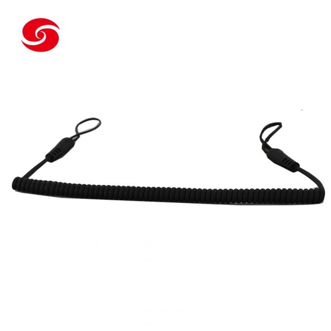 Kevlar Military Tactical Gun Rope Retractable Spiral Coiled Lanyard
