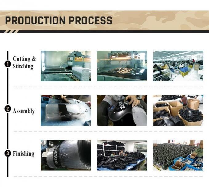 Tactical Military Police Multifunction Training Full Fingers Policeman Guard Safety Protective Work Duty Leather Gloves