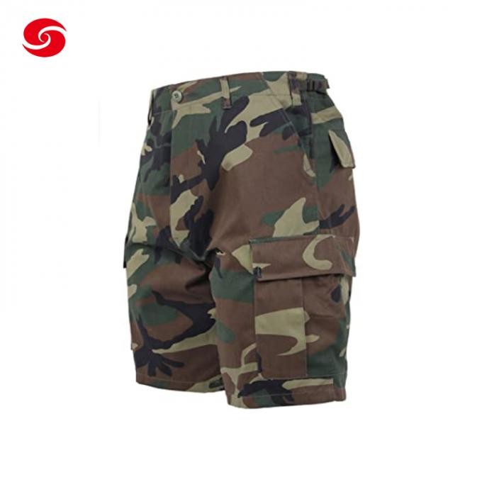 Wholesale Tactical Military Camouflage with Pockets Cotton Short Pants for Men