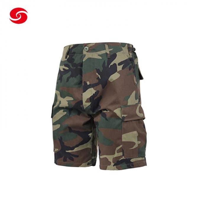 Wholesale Tactical Military Camouflage with Pockets Cotton Short Pants for Men