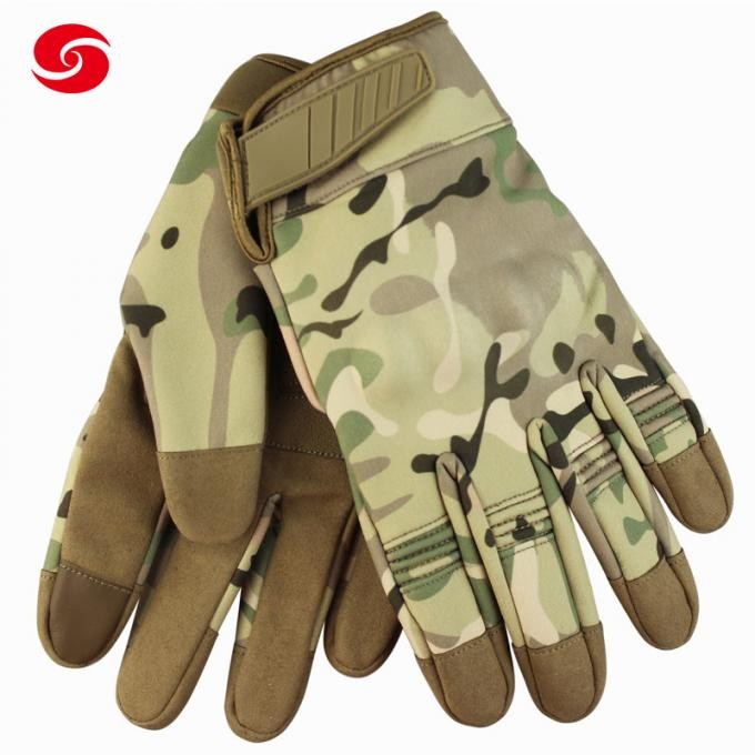 Camouflage Nylon Military Climbing Tactical Gloves for Man