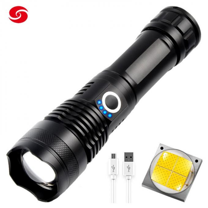 Tactical High Lumen LED USD Rechargeable Flashlight