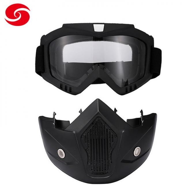Detachable Breathable Outdoor Tactical Face Mask Google for Man