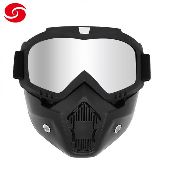 Detachable Breathable Outdoor Tactical Face Mask Google for Man