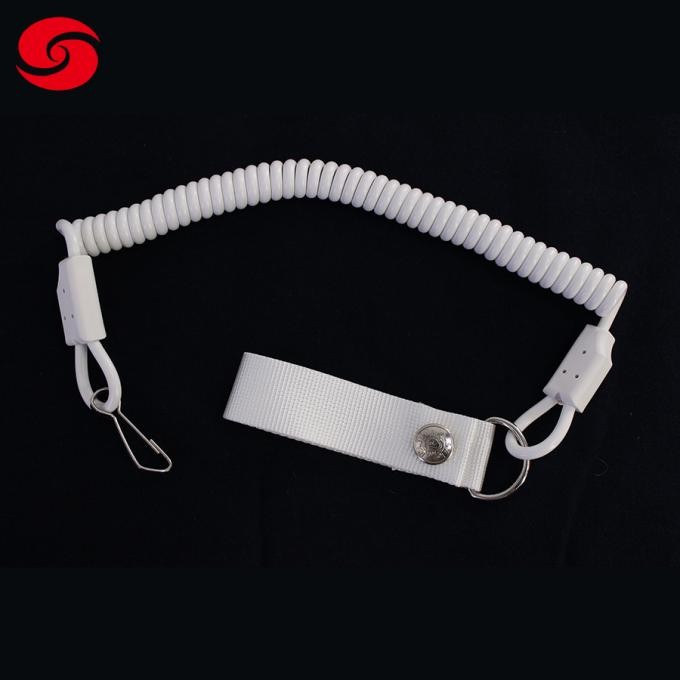 White Military Adjustable Combat Secure Gun Sling Tactical Pistol Lanyard
