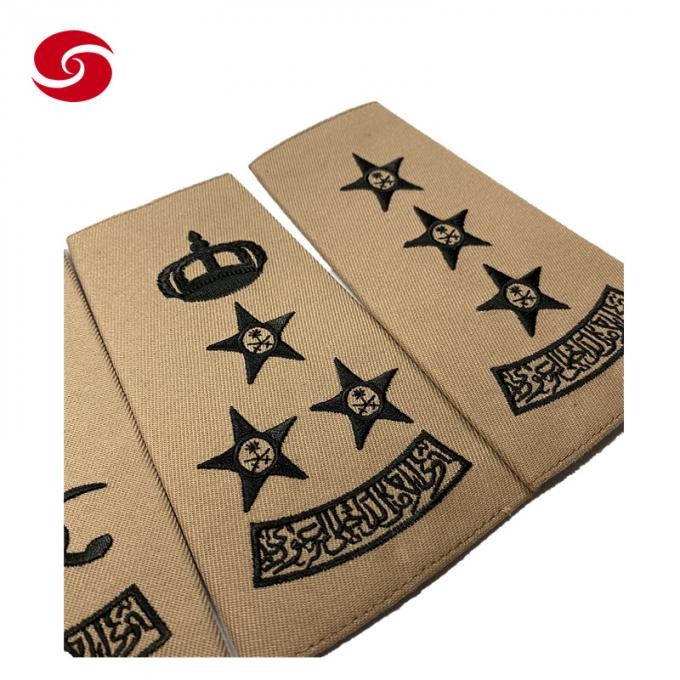 Military Shoulder Epaulet Embroidered Rank Epaulette Army for Uniform