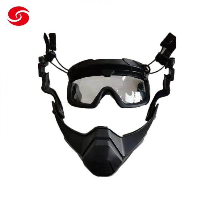 Detachable Bullet Proof Anti Riot Helmet with Goggles Face Mask