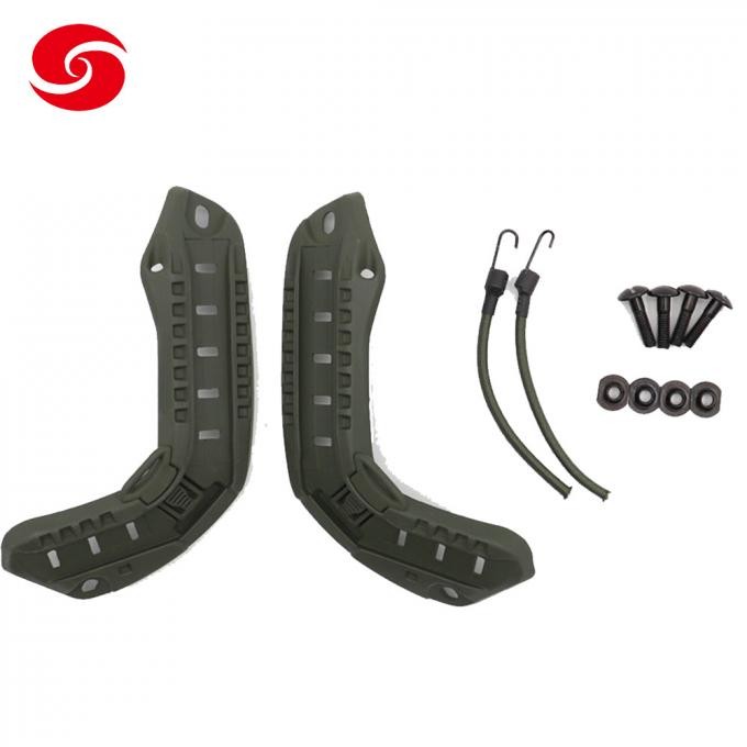 Tactical Military Combat Helmet Adapter Side Rail Mount with Lanyard Mounting Screws Accessories