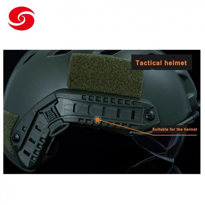 Tactical Military Combat Helmet Adapter Side Rail Mount with Lanyard Mounting Screws Accessories