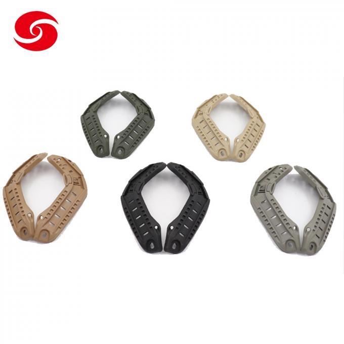 Tactical Military Combat Helmet Adapter Side Rail Mount with Lanyard Mounting Screws Accessories