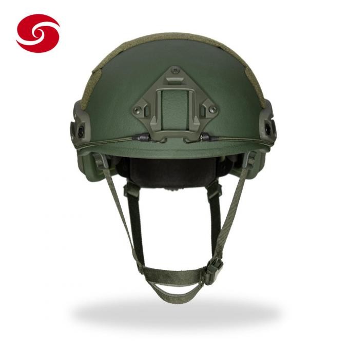 Ballistic Helmet Nij Iiia High Cut Fast Bulletproof Helmet Green Color