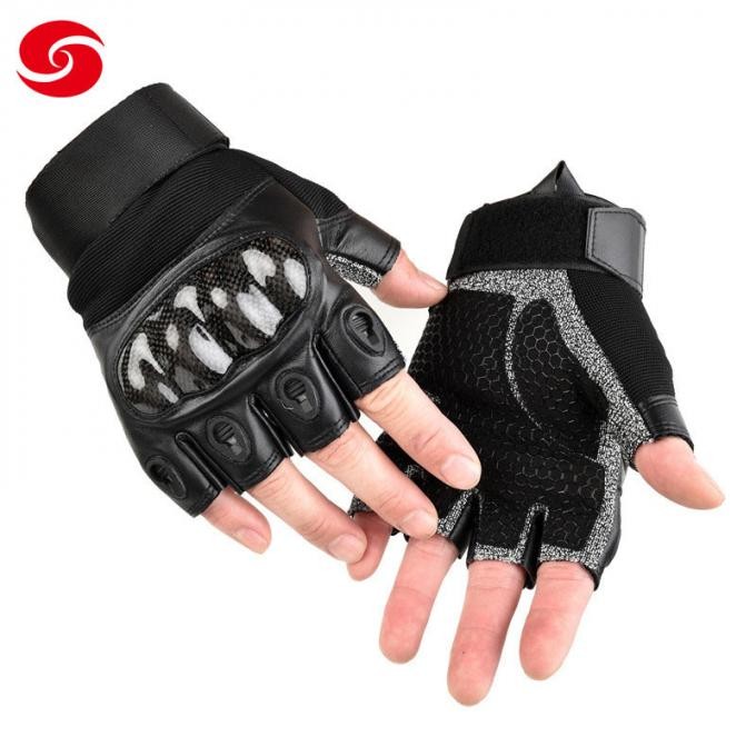 Tactical Polyester Nylon Half Finger Cut Resistant Gloves