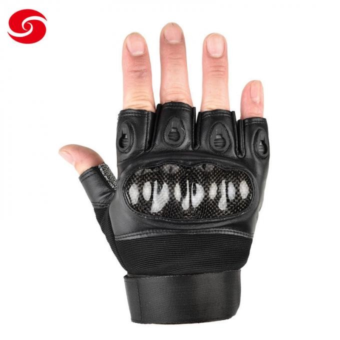 Tactical Polyester Nylon Half Finger Cut Resistant Gloves