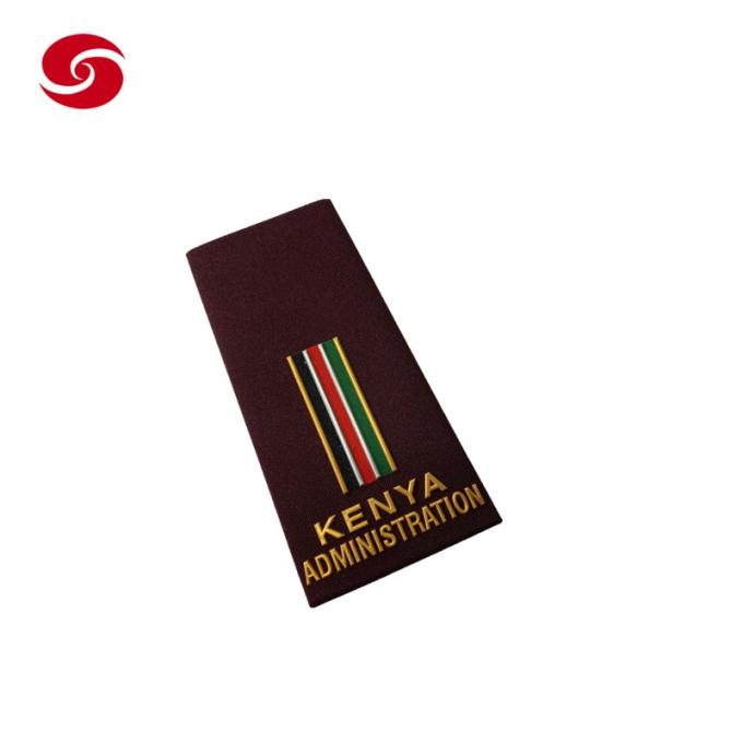 Kenya Military Uniform Army Solider Police Officer Tactical Dress Shoulder Epaulet Epaulette Rank Badge