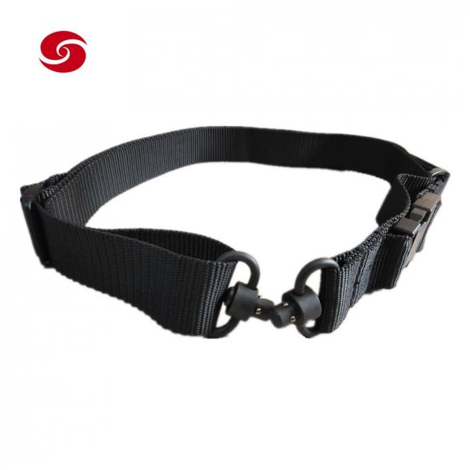 Tactical Nylon Adjustable 2-Point Rfile Gun Sling with Push Button Qd Swivels