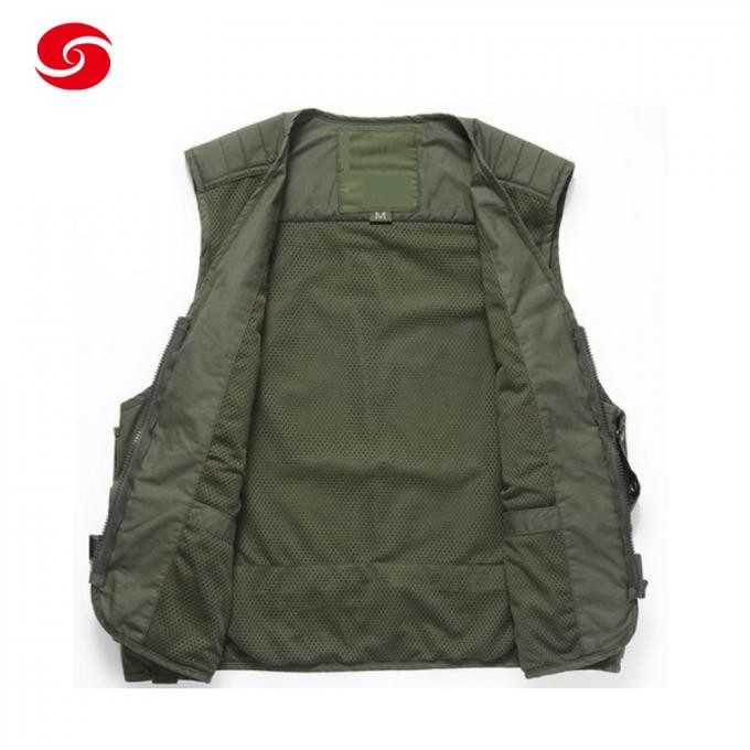 Army Green Multi-Pocket Fishing Hunting Work Vest