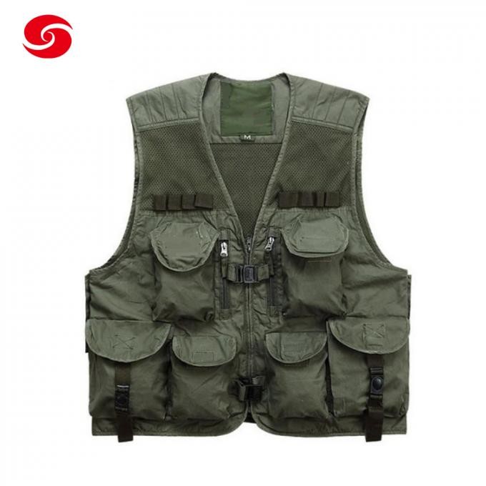 Army Green Multi-Pocket Fishing Hunting Work Vest