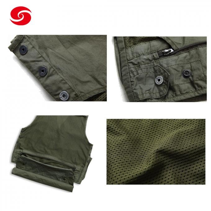 Army Green Multi-Pocket Fishing Hunting Work Vest