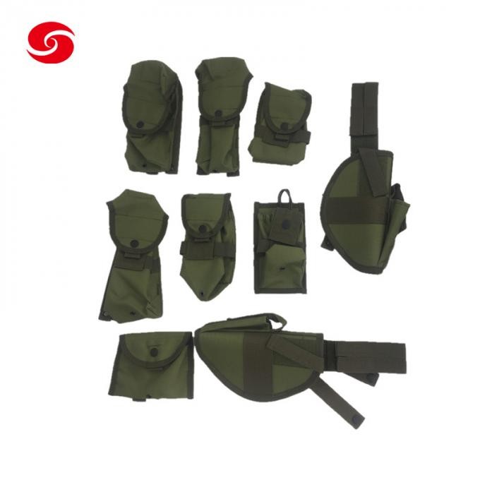 Olive Green Polyester Military Tactical Vest with Hydration Water Bladder