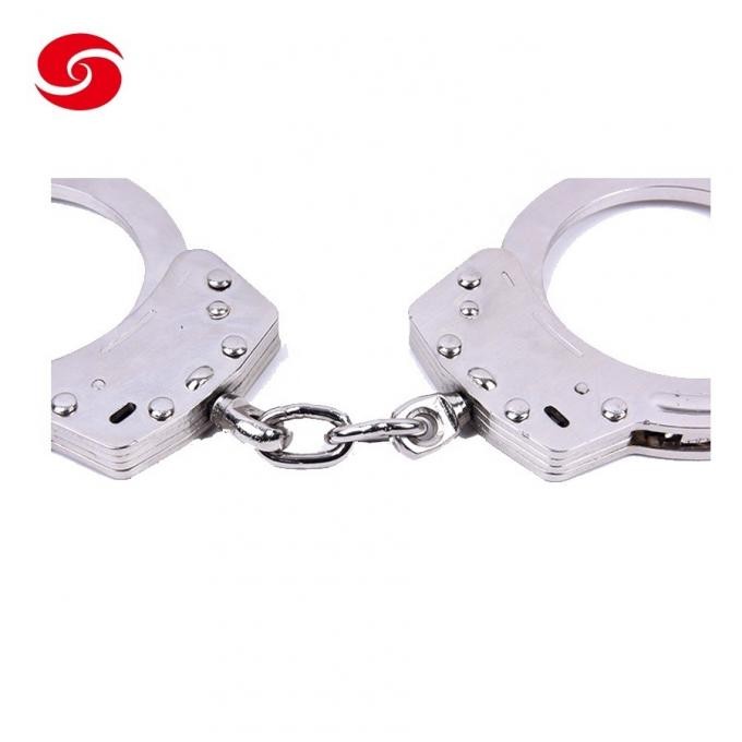 Military Equipment Police Tactical Gear Nickel Plating Carbon Steel Handcuff