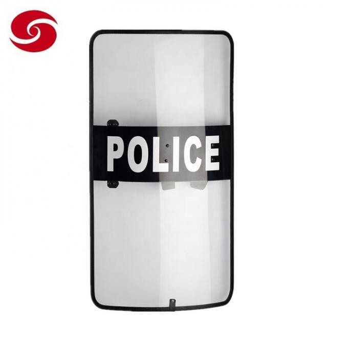 High Quality Stabilized Police Plastic Anti Riot Shield Transparent Shield