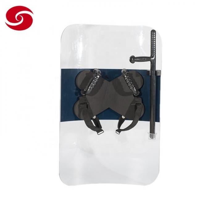 Police PC Shield Anti Riot Shield with Baton Holder