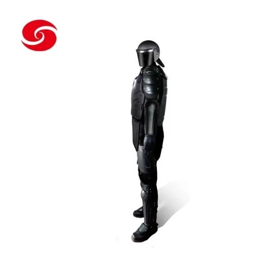Black Customized Military Police Army Armor Riot Gear Full Body Armor Anti Riot Suit
